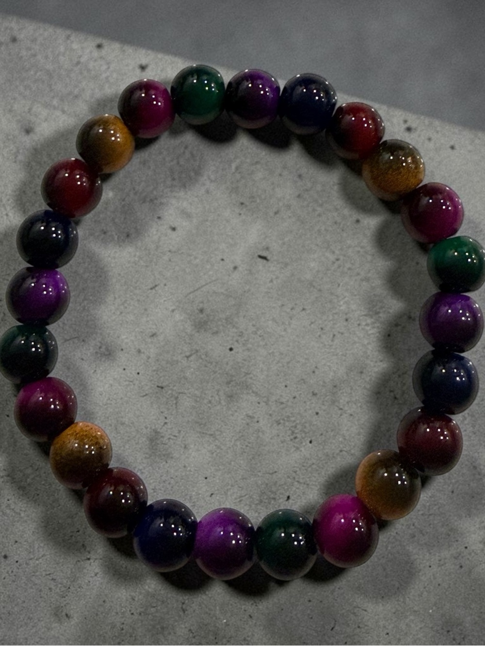 Multicolor Beaded Stretch Bracelet
